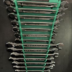 Milwaukee Ratcheting Wrenches Metric/Sae 14 Pieces 