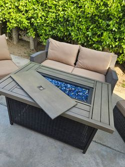 Fire Pit Patio Set/conversation Set/outdoor Furniture/Cash Only