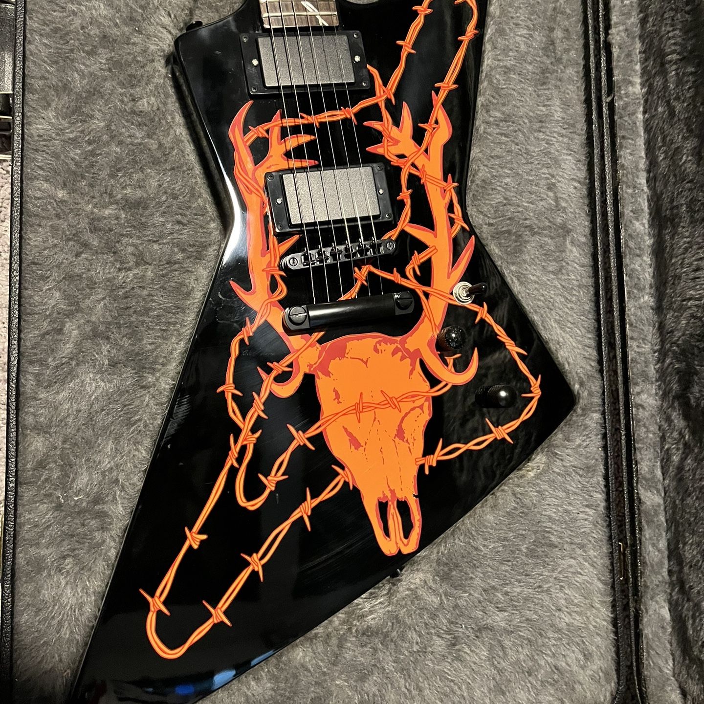 KO James Hetfield Elk Skull Guitar Explorer for Sale in Buckeye AZ OfferUp