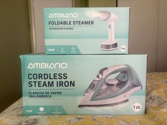 Cordless Iron and Corded Steamer