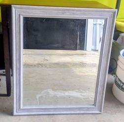 Grey wash mirror