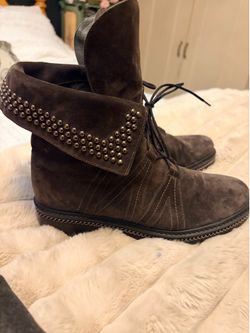 Stewart Weitzman motto boots size 7 1/2