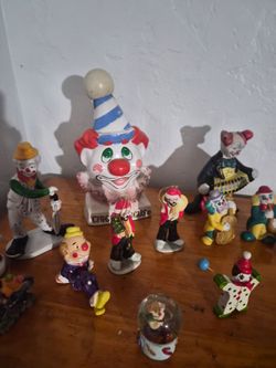Clown Figurine Collection Mixed Lot