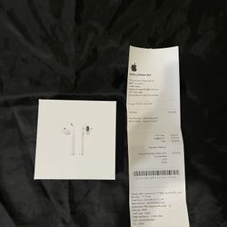 airpod gen2 comes with receipt and charger (negotiable)