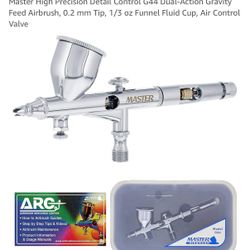 Master G44 Precision Airbrush – Dual-Action Gravity Feed | Like New in Case!