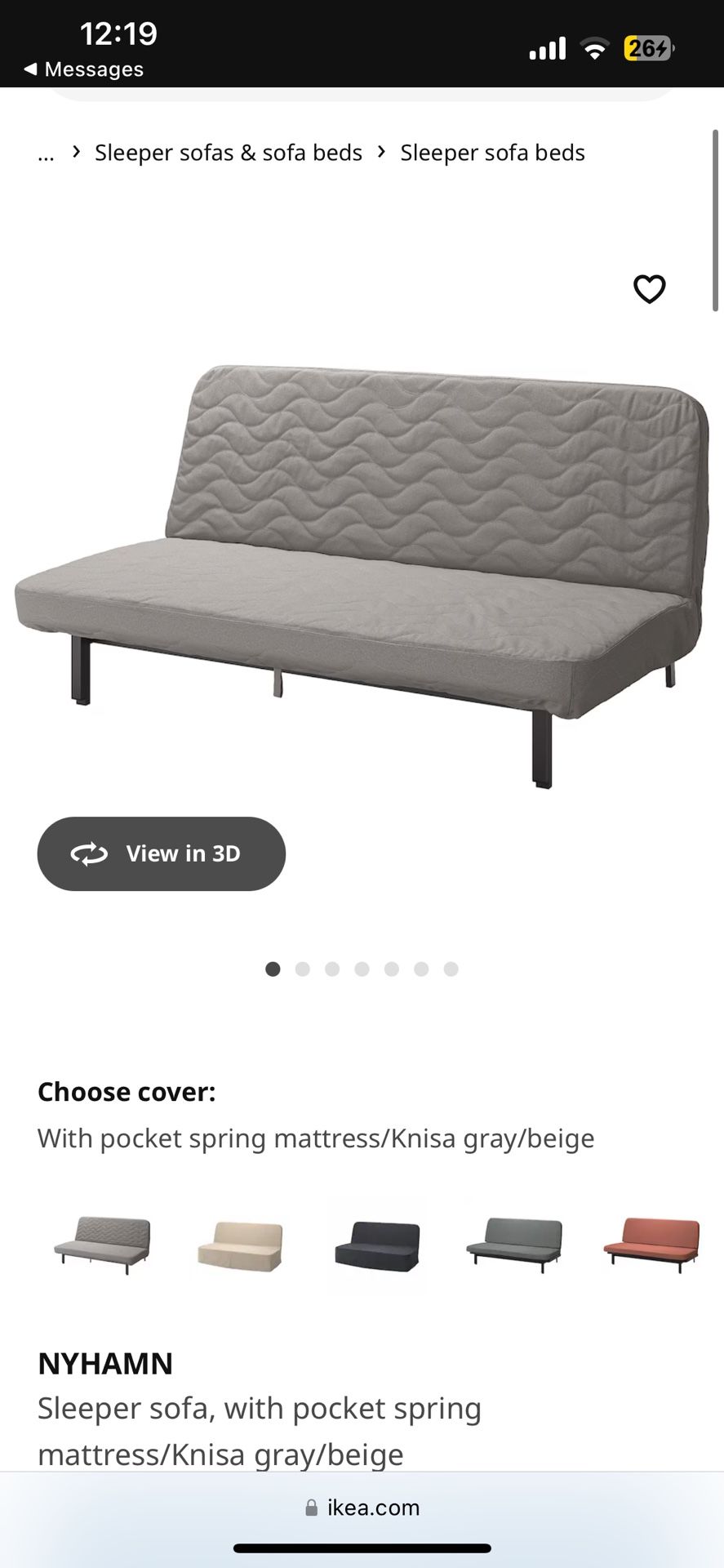 Nyhamn IKEA Sleeper Sofa