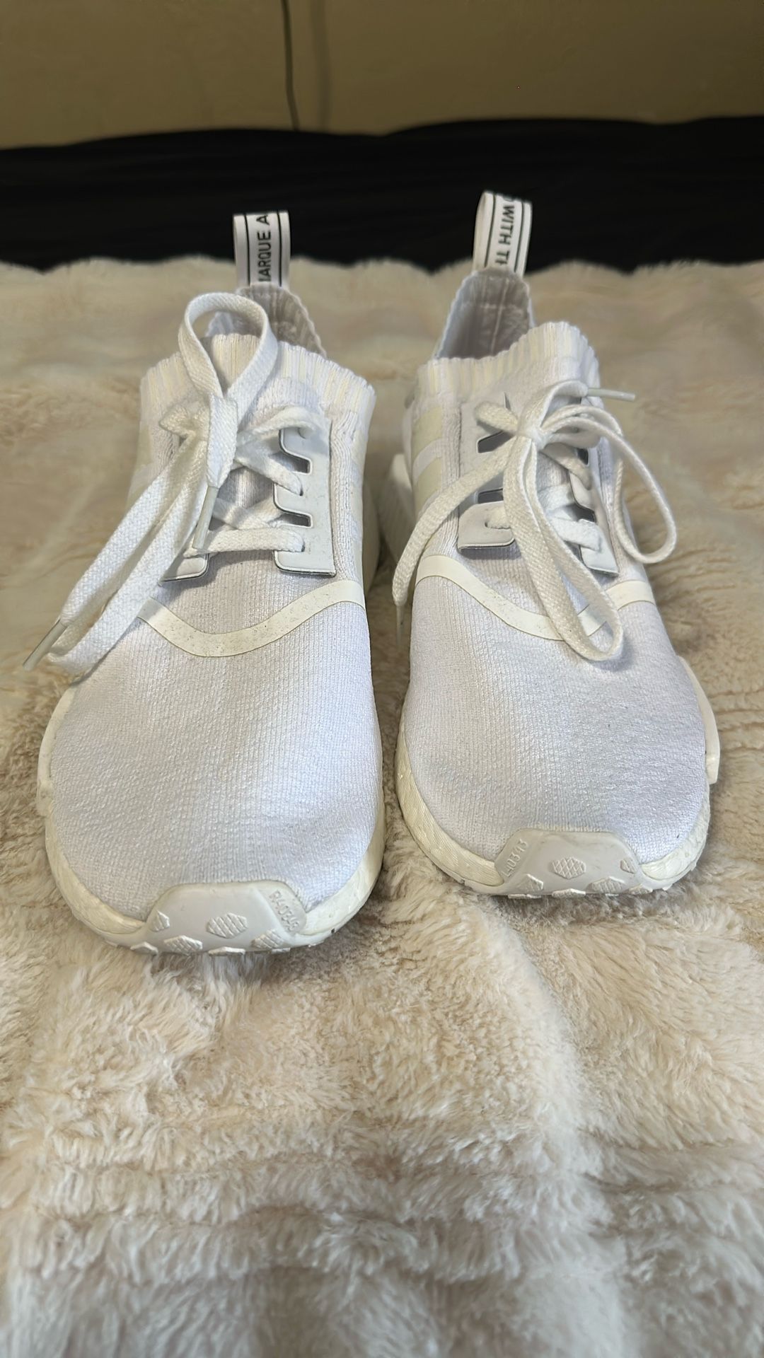 Adidas NMD R1 Japan Triple White 9.5 2017