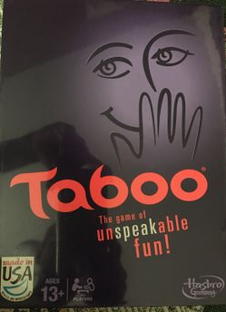 Hasbro Games Taboo The Game Of Unspeakable Fun. New and unopened box.