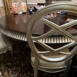 Thomasville Bogart Collection Dining Table 6 Chairs Buffet And Mirror 