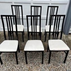 6 Italian Modern Mid Century Chairs