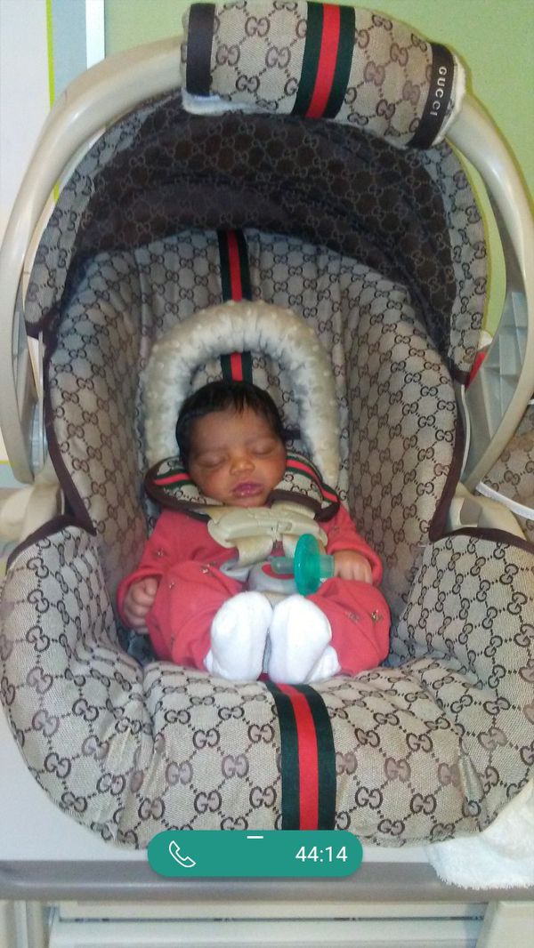 Custom made Gucci car seat & stroller for Sale in ...