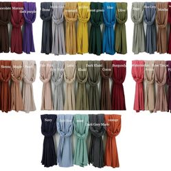 Womens Colorful Premium Jersey Hijabs