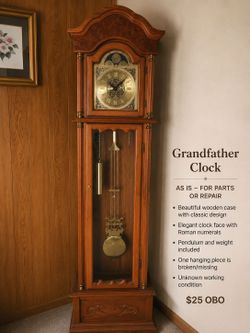 Grandfather clock (as is)