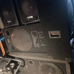 2 15ths Jenesen  Speakers  1, 15s Proaudio 2 Hamilton 10ths 
