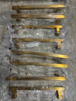 Modern Door handle gold