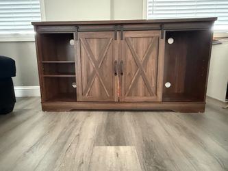 Tv stand with heater