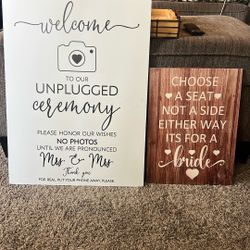 Lesbian Wedding Signs