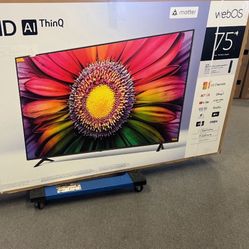 75 Tv $55 Down On Finacing  75 LG Tv Fee Delivery  6 Month Warranty. 