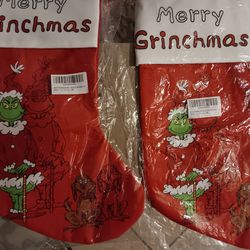 Christmas GRINCH STOCKINGS /KITCHEN TOWEL
