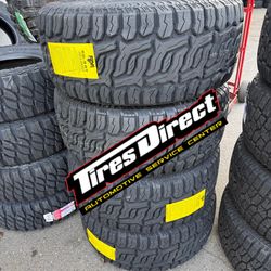 35X12.50R20 SET OF 4 MUD TIRES WITH INSTALLATION AND BALANCING