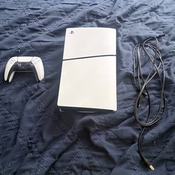 Ps5 slim with games and controller for sale