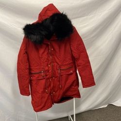 Women’s Dark Red Winter Jacket Size M