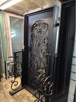 Wrought Iron Door WithOpenable Window