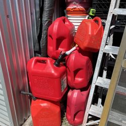 6 gasoline, Cans, Gas Cans Price Is For All Good Shape