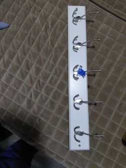 Coat hanger wall mount white
