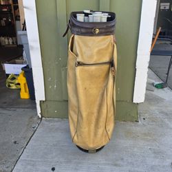 Vintage Arnold Palmer Leather/Vinyl Golf Bag