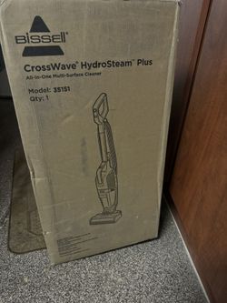 BISSELL® CrossWave® HydroSteam™ Wet Dry Vac, Multi-Purpose Vacuum, Wash, and Steam, Sanitize Formula Included, 35151, Multicolor, Upright