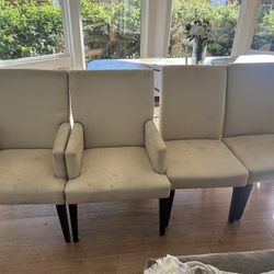 Pottery Barn Comfort Square Upholstered Dining Chairs