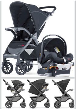 Chicco baby stroller and car seat  . New .