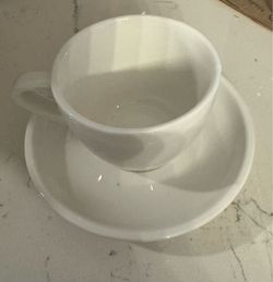 Set of 6 espresso cup/saucer, 4oz