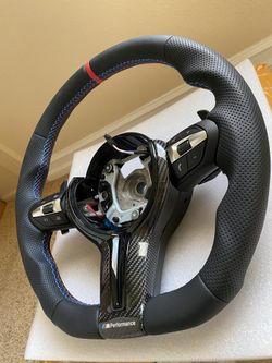Bmw Steering Wheel Flat Bottom Design  (Brand New)