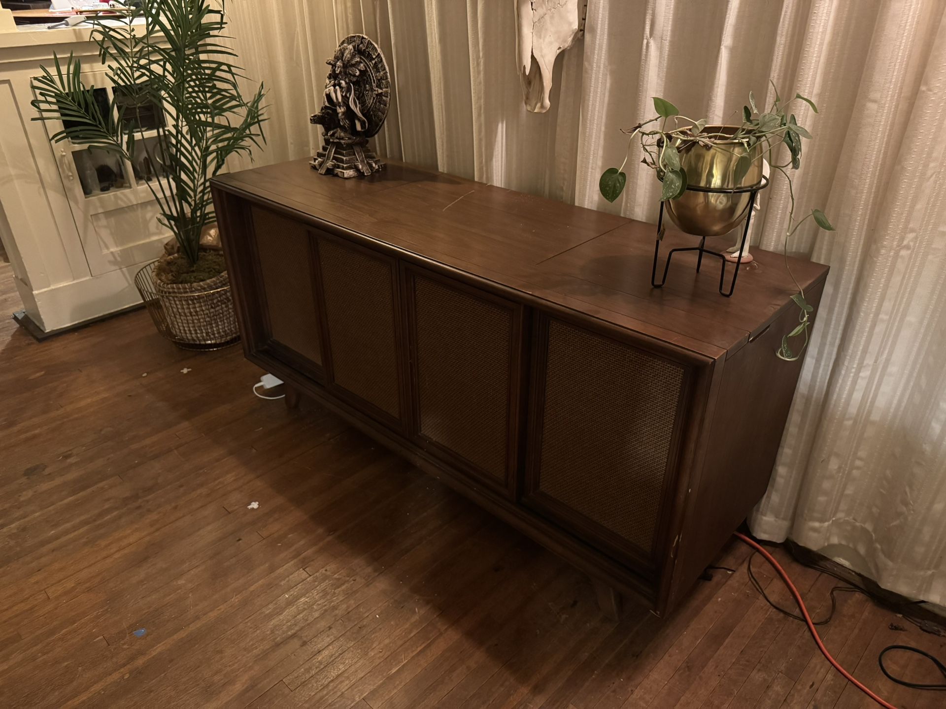 Vintage Wooden Credenza