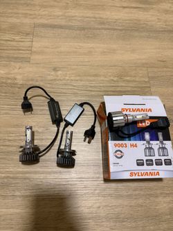 Sylvania 9003 H4 LED Powersports Headlight Or Fog Bulb 6000k Cool White Light 