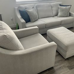 Sofa, Ottoman, Chair 