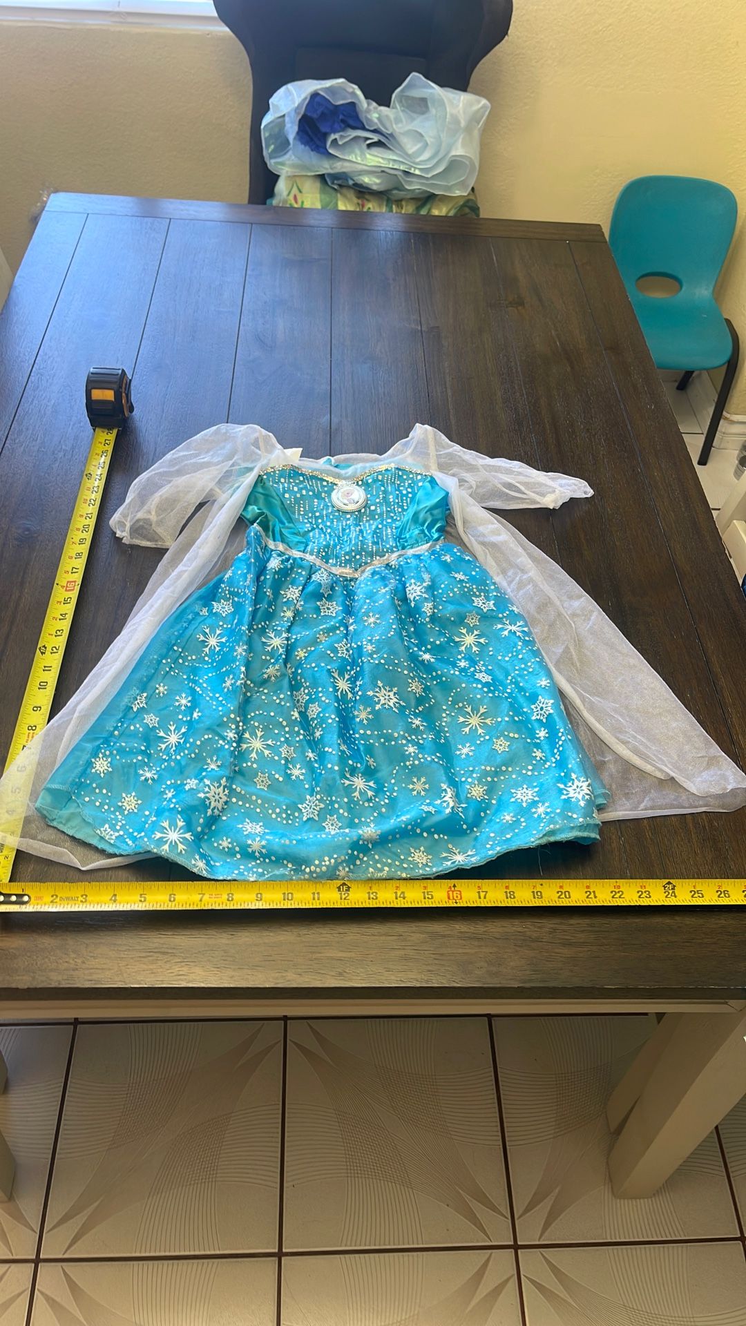 Elsa Dress Costume Sz 4-6