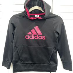 Adidas LIKE NEW Kids Hoodie Jacket With Pockets Like New Size Small 7/8 