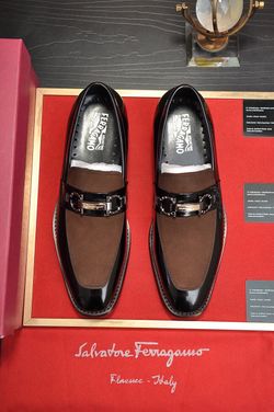 Ferragamo Men’s Leather Shoes With Box 2026 New