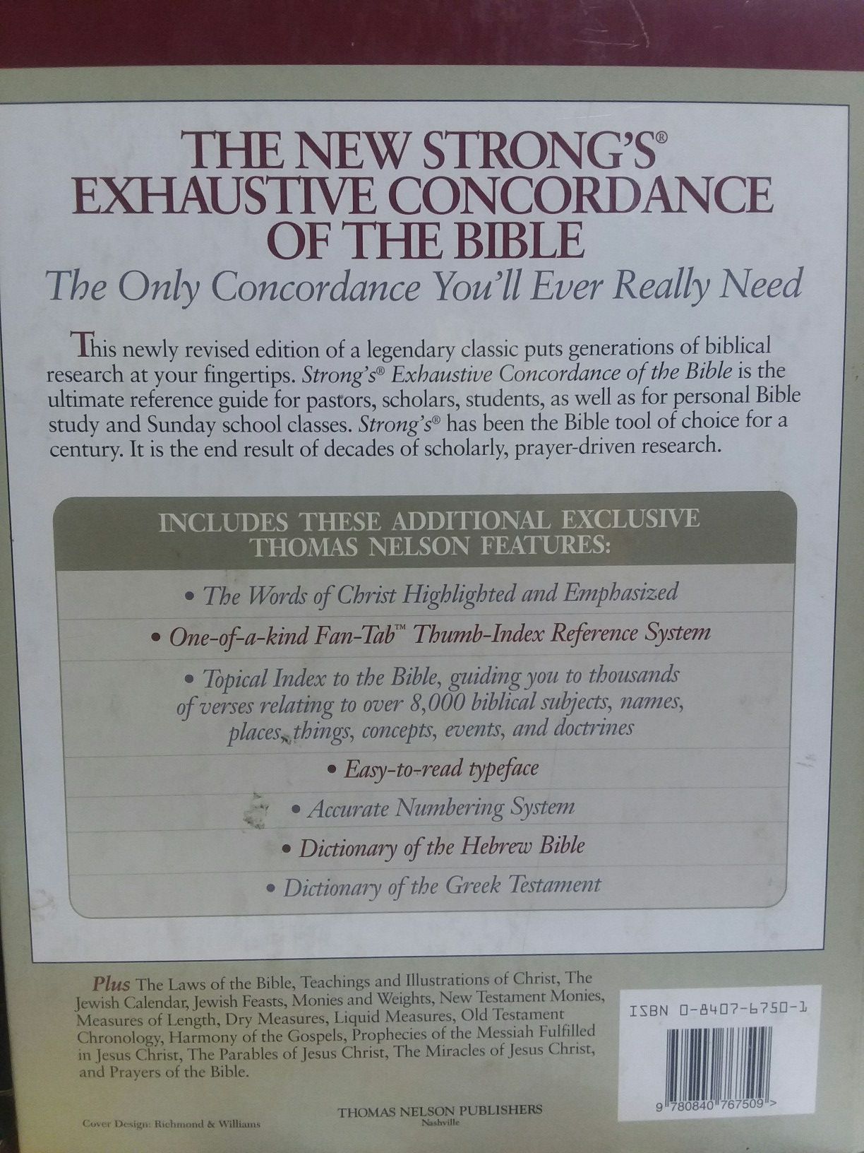 Strongs Exhaustive Concordance Bible translations for Sale in Aurora