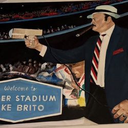 Mike Brito canvass painting.