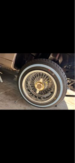 72 spoke chrome straight laced & knockoffs
