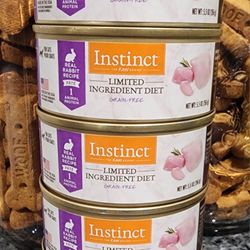 Instinct Wet Cat Food Real Rabbit Pate - (5 - 5.5 oz Cans)