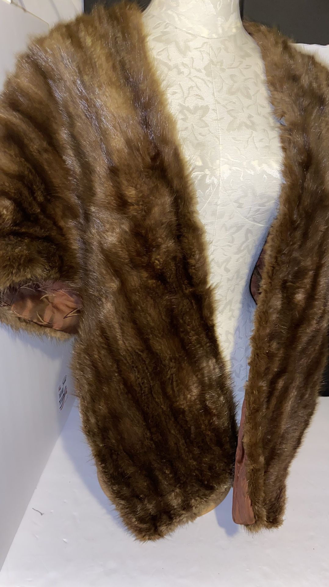 Musk rat fur shawl very nice