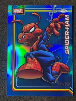 2026 Topps Chrome Marvel Spider-Ham Blue Refractor /150