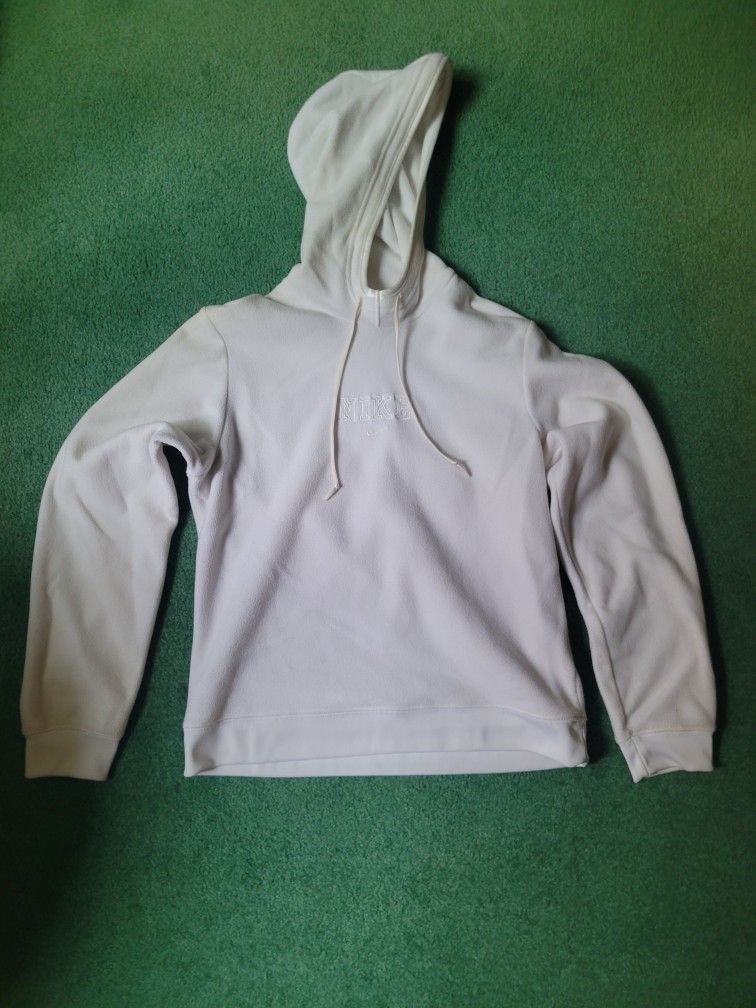 NIKE White Hoodie-Sweatshirt