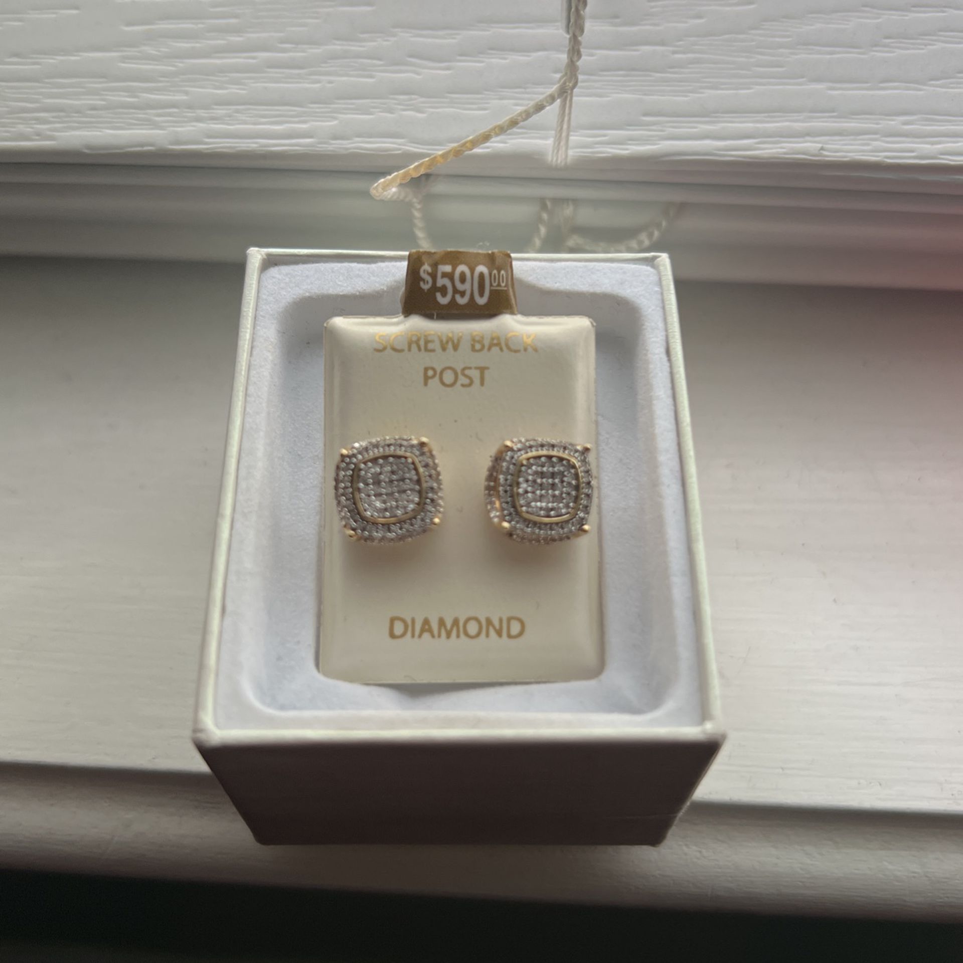 1/2 Carat Diamond Screwback Earrings