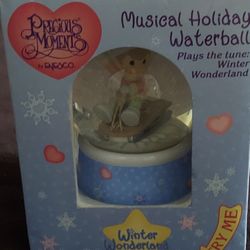 Precious Moments Musical Snow Globe 